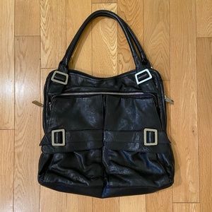 Kooba Genuine Leather Buckle Tote